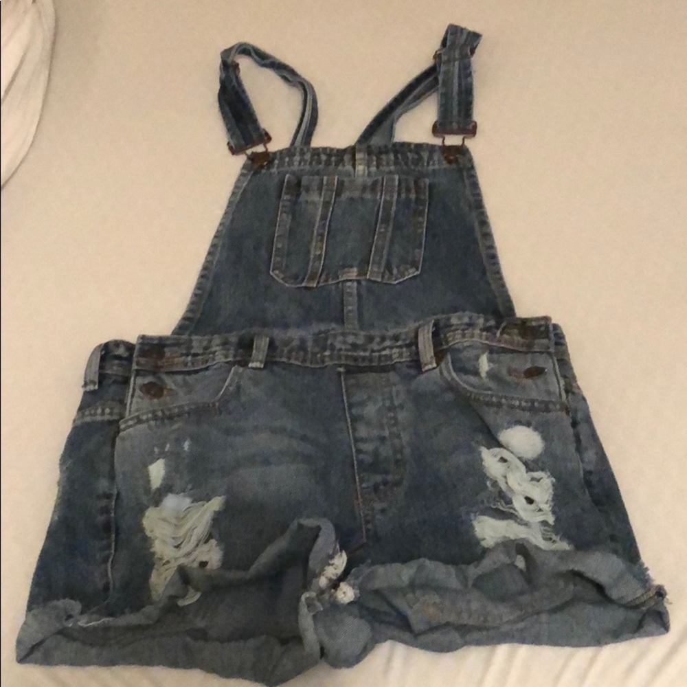 Forever21 denim overalls